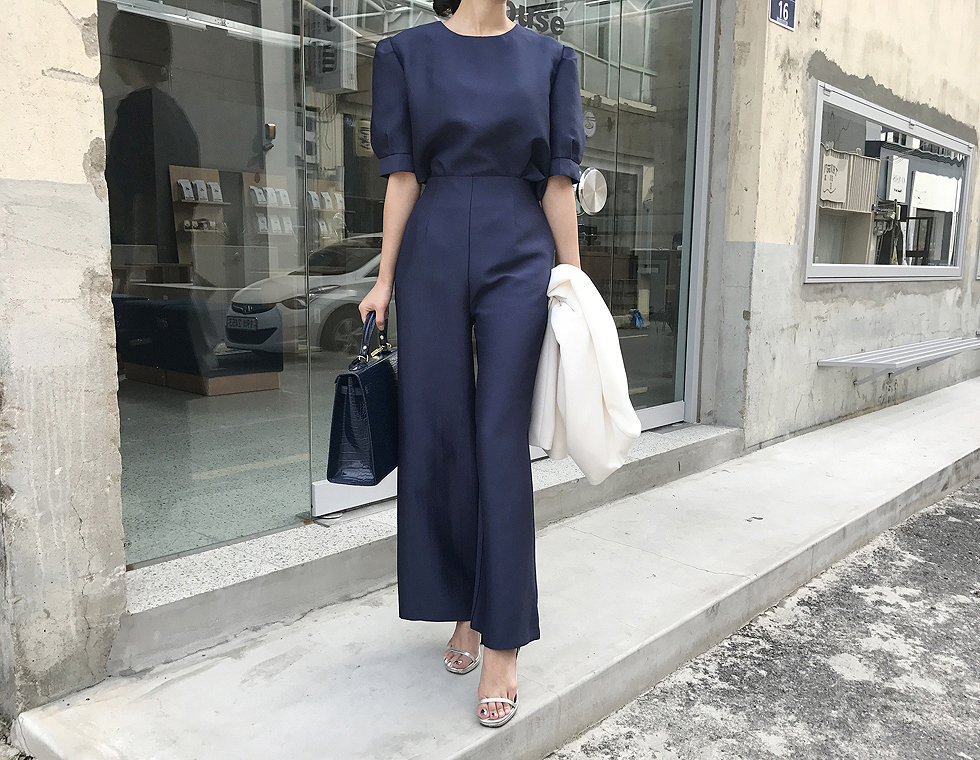 Wonderful Look Wide Pants Two-Piece Women Set-up L