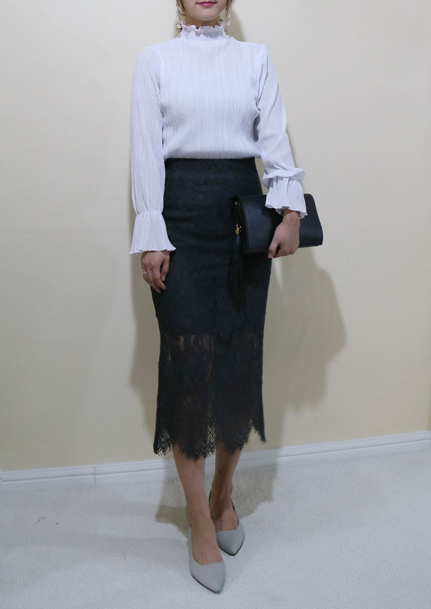 Lace long skirts colors S, M Office look 20s Women