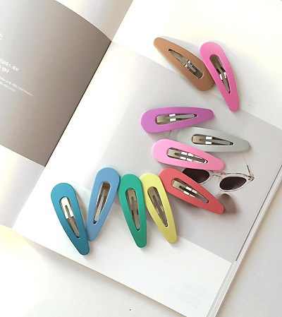 10 sets of matte color tick pins Hairpin