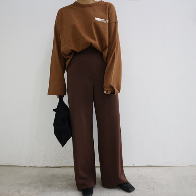 New Women's Pants High Waist Wide Long Slacks W