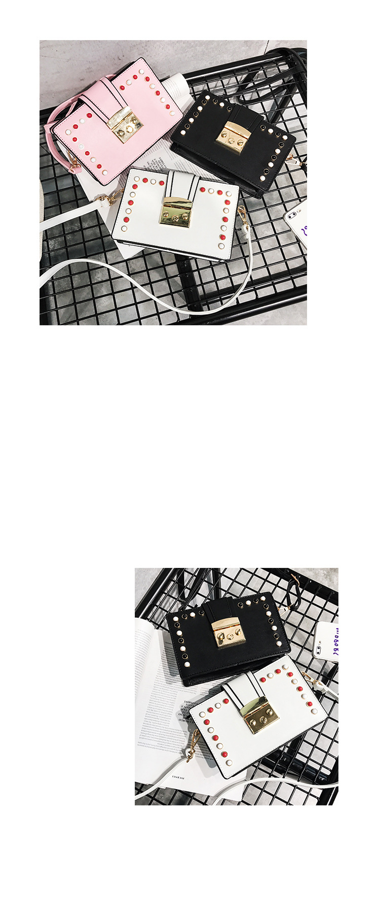New Bead Square Mini Cross Back Bag 20 Women Women