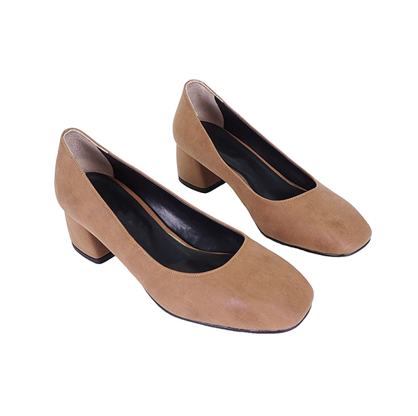 Square nose Tongue middle heel foot Comfortable sh