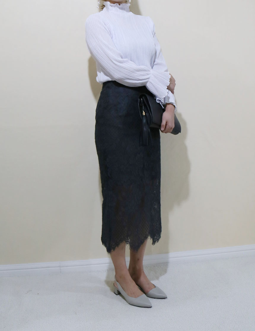 Lace long skirts colors S, M Office look 20s Women