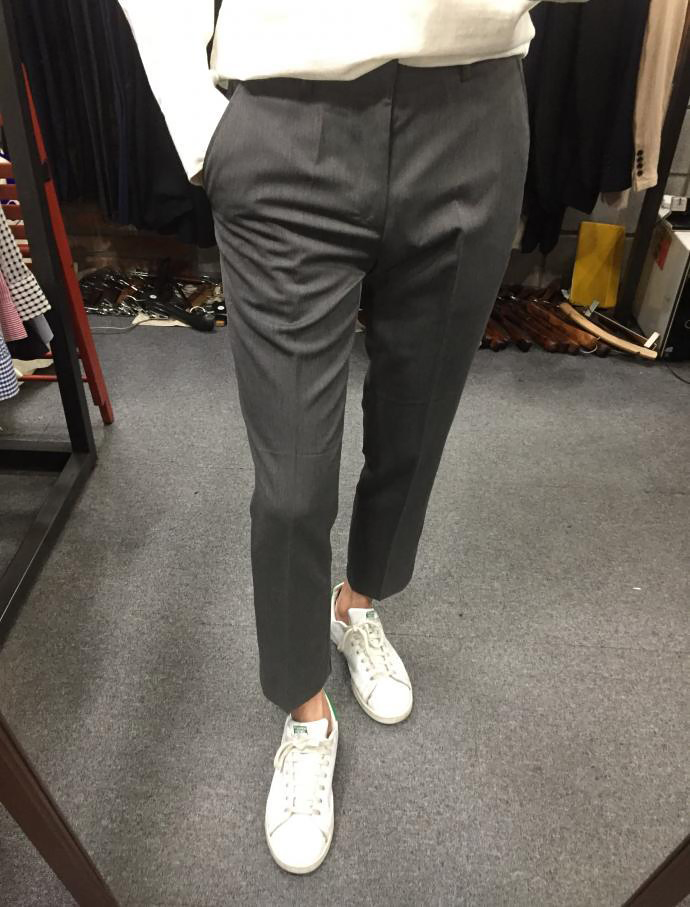 New Men's Pants Slim fit line Slacks Man suit P