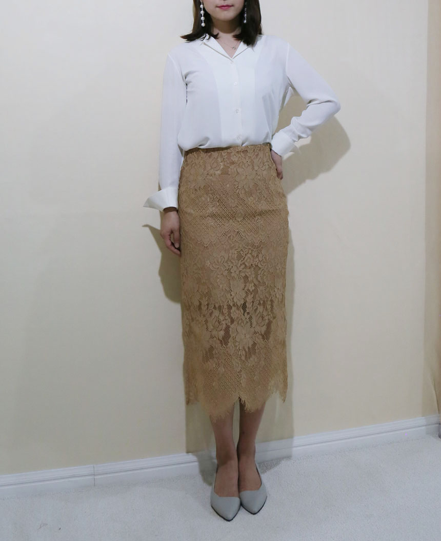Lace long skirts colors S, M Office look 20s Women