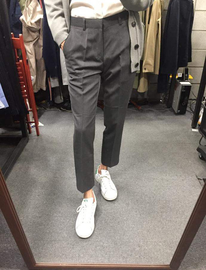 New Men's Pants Slim fit line Slacks Man suit P