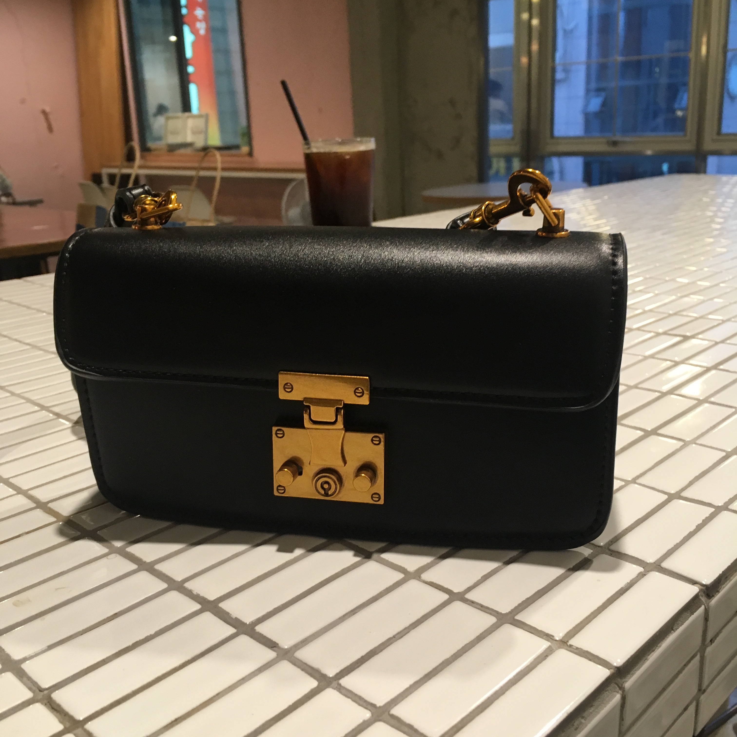 New Daily Mini Cross Bag Messenger Bag Piano Leath