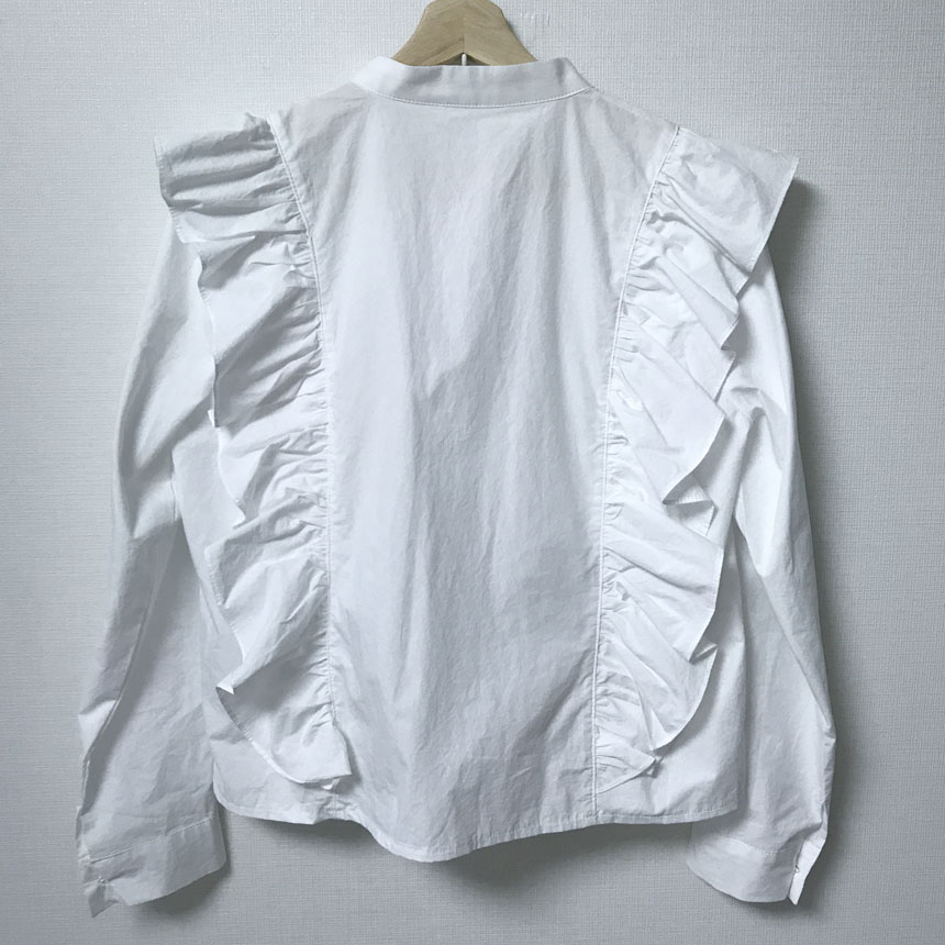 NEW FASHION LADY GIRL Blouse White frilly blouse