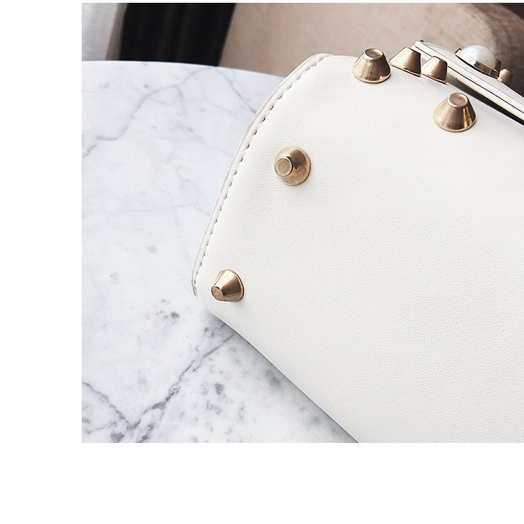 New Bead Square Chain Cross Mini Bag Women's Ba