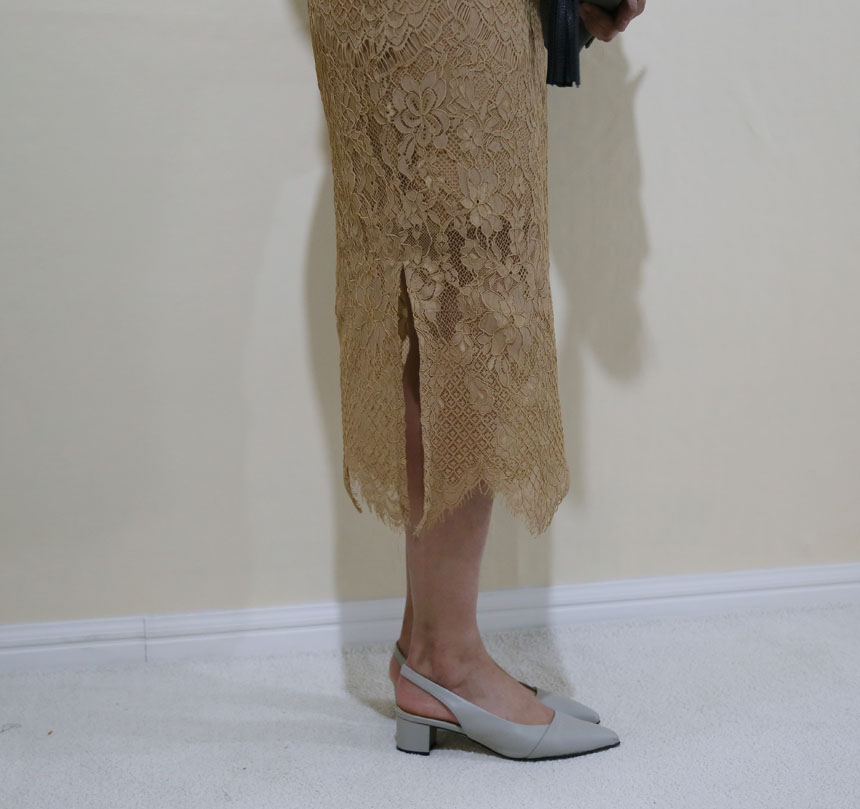 Lace long skirts colors S, M Office look 20s Women