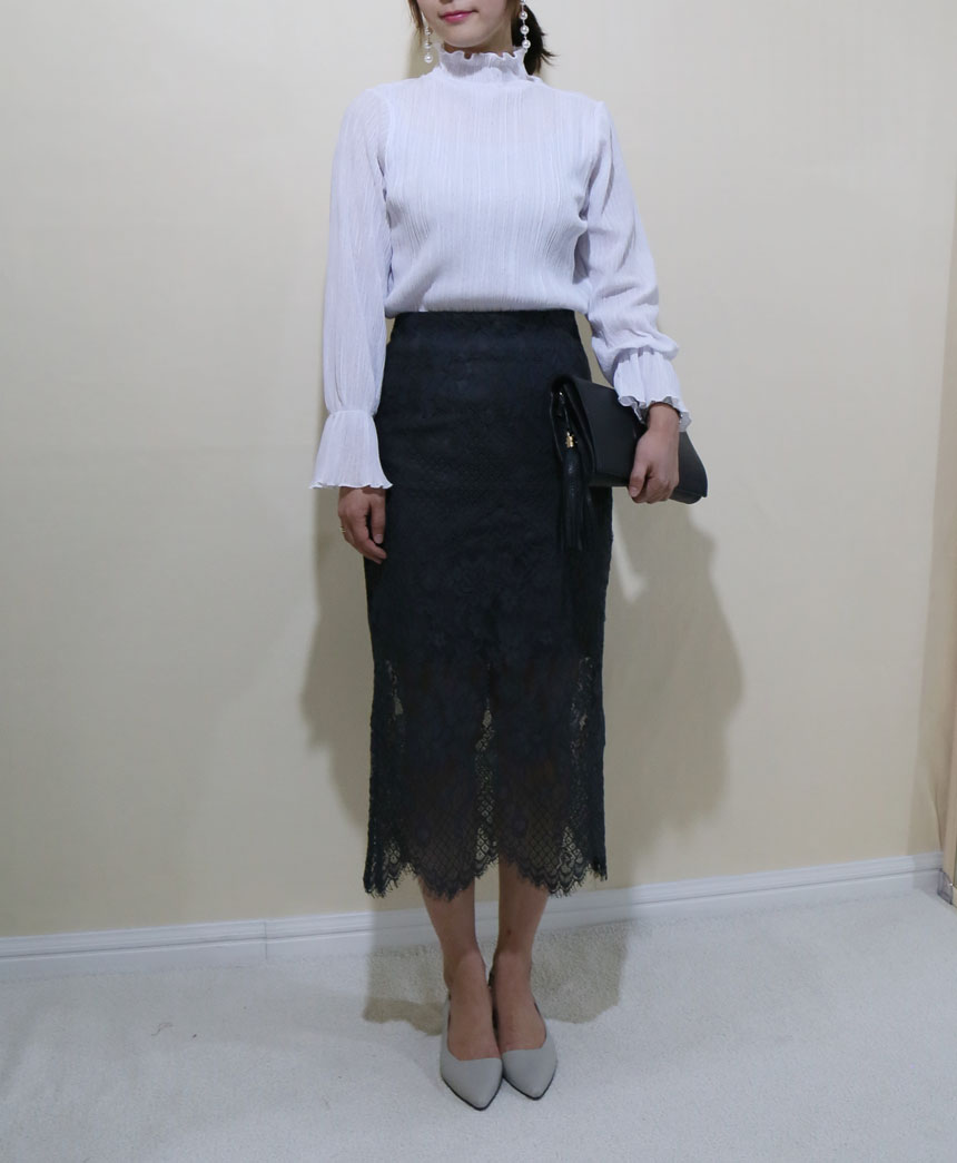 Lace long skirts colors S, M Office look 20s Women