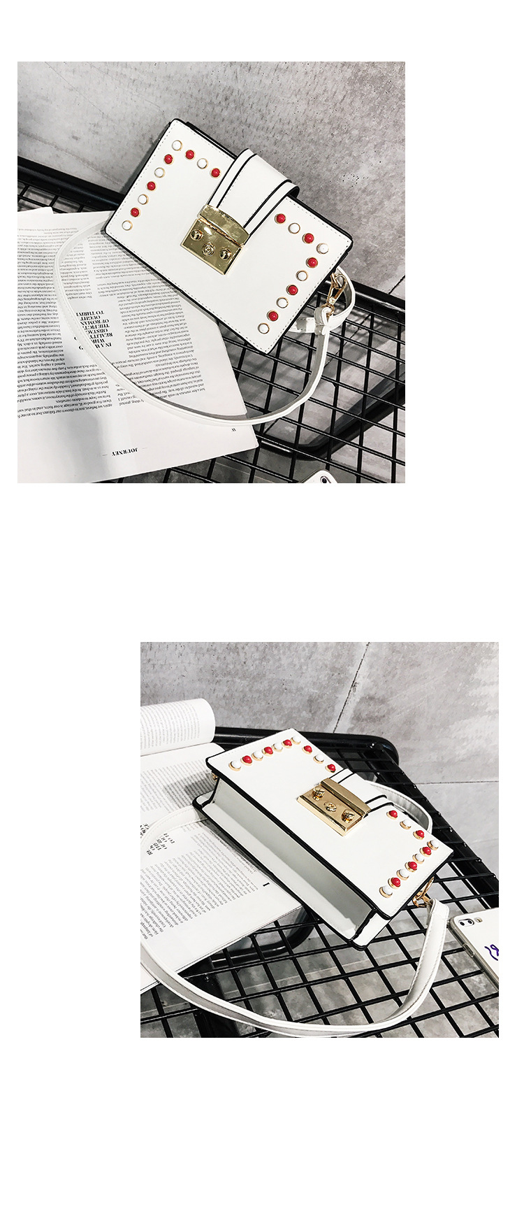 New Bead Square Mini Cross Back Bag 20 Women Women