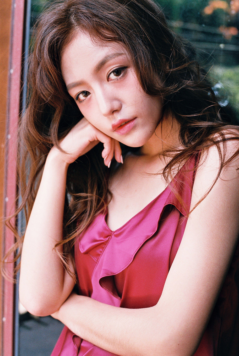 New SET Women's pajamas Rose wine home wear set