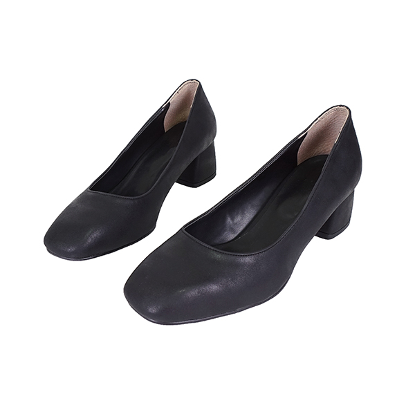 Square nose Tongue middle heel foot Comfortable sh