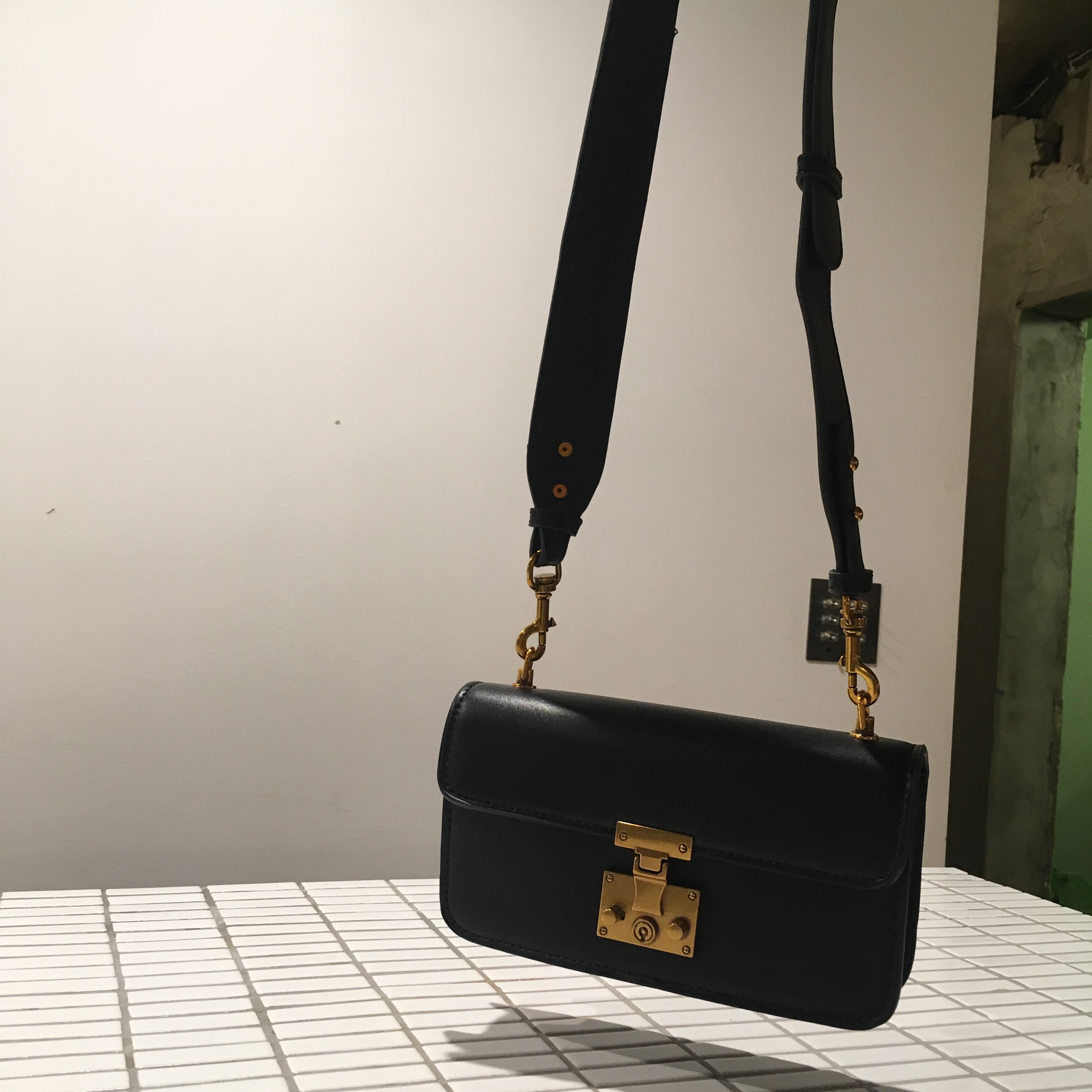 New Daily Mini Cross Bag Messenger Bag Piano Leath