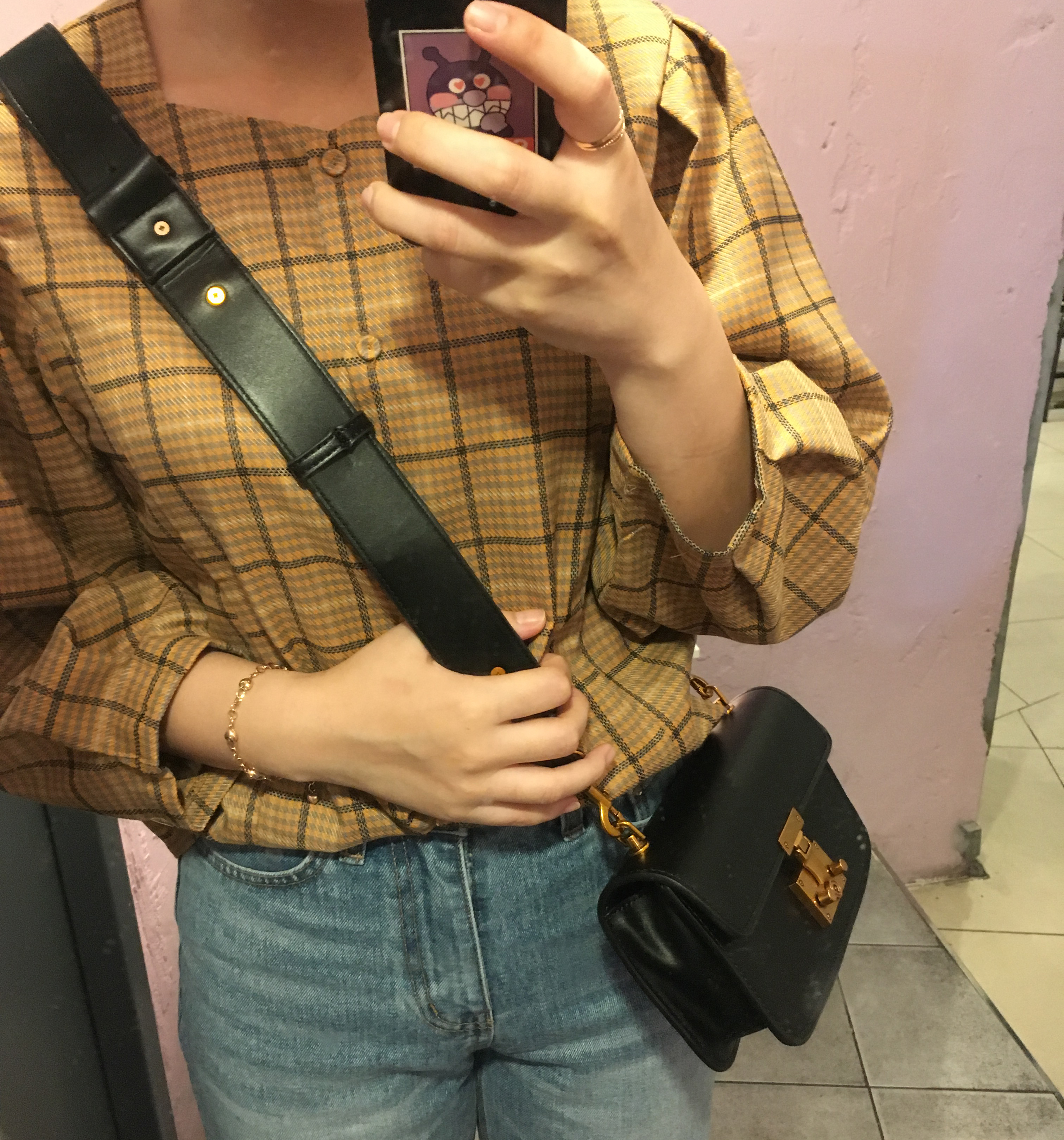 New Daily Mini Cross Bag Messenger Bag Piano Leath