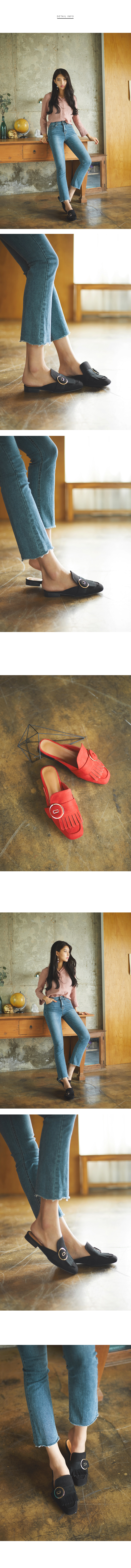 New Rabbit Fringe Suede Gold Buckle Bloopers Decor