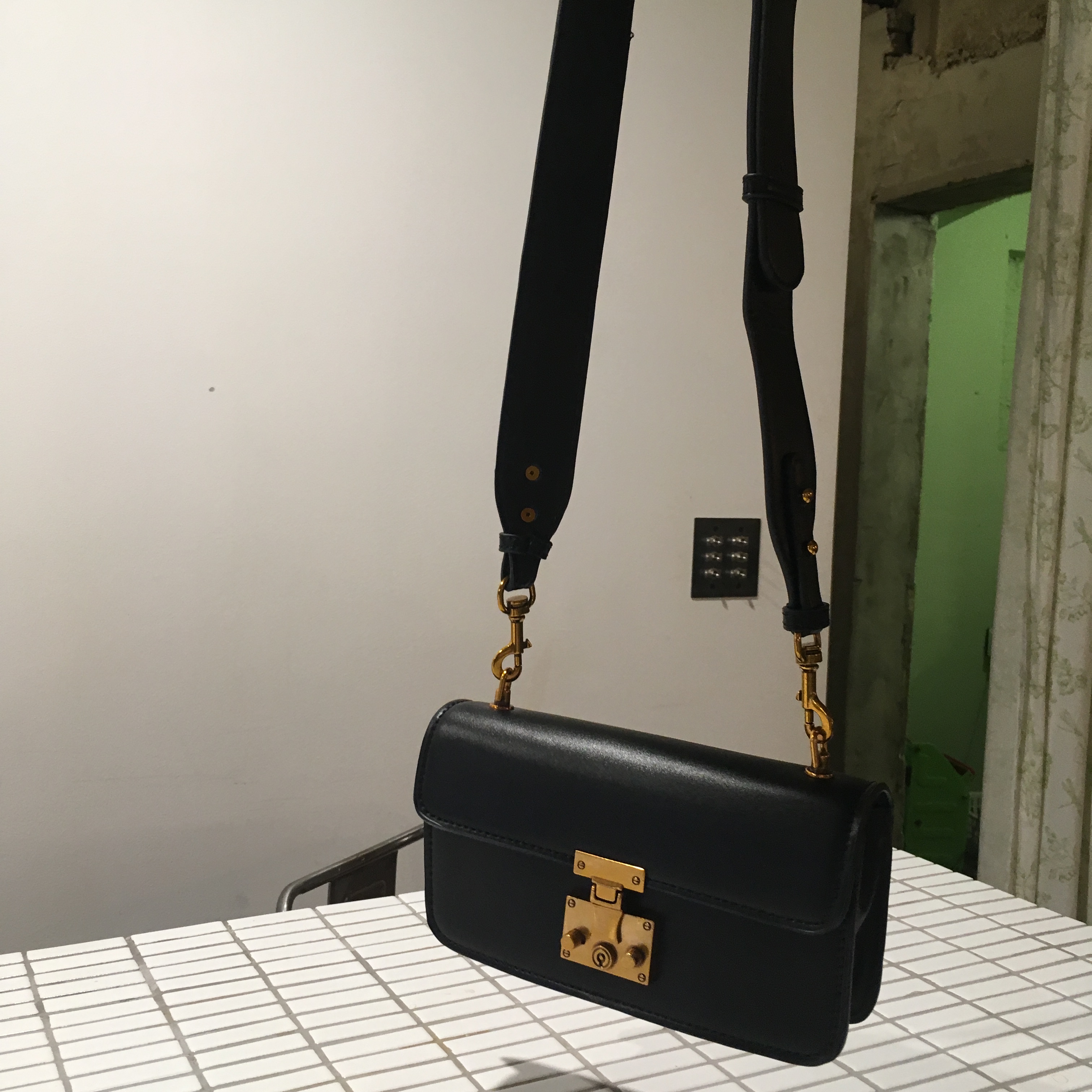 New Daily Mini Cross Bag Messenger Bag Piano Leath