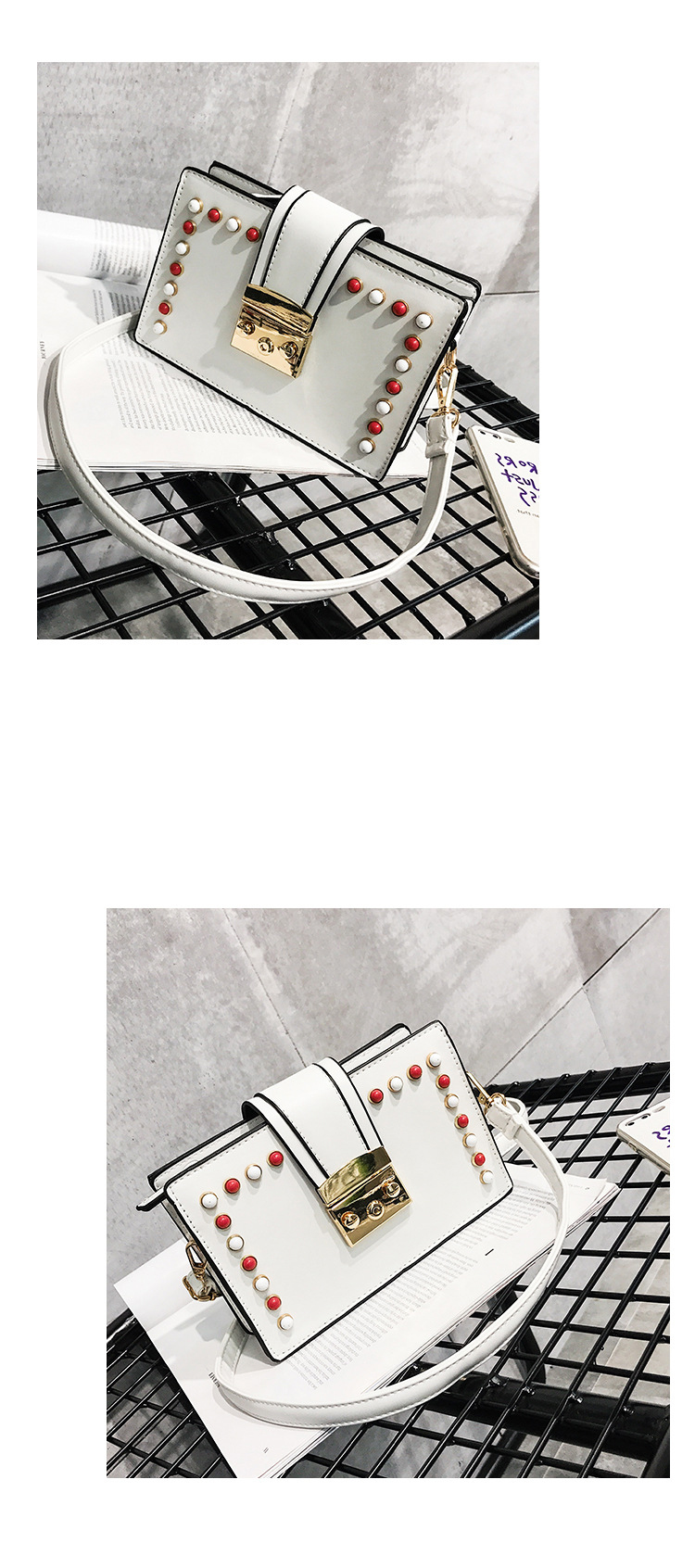 New Bead Square Mini Cross Back Bag 20 Women Women