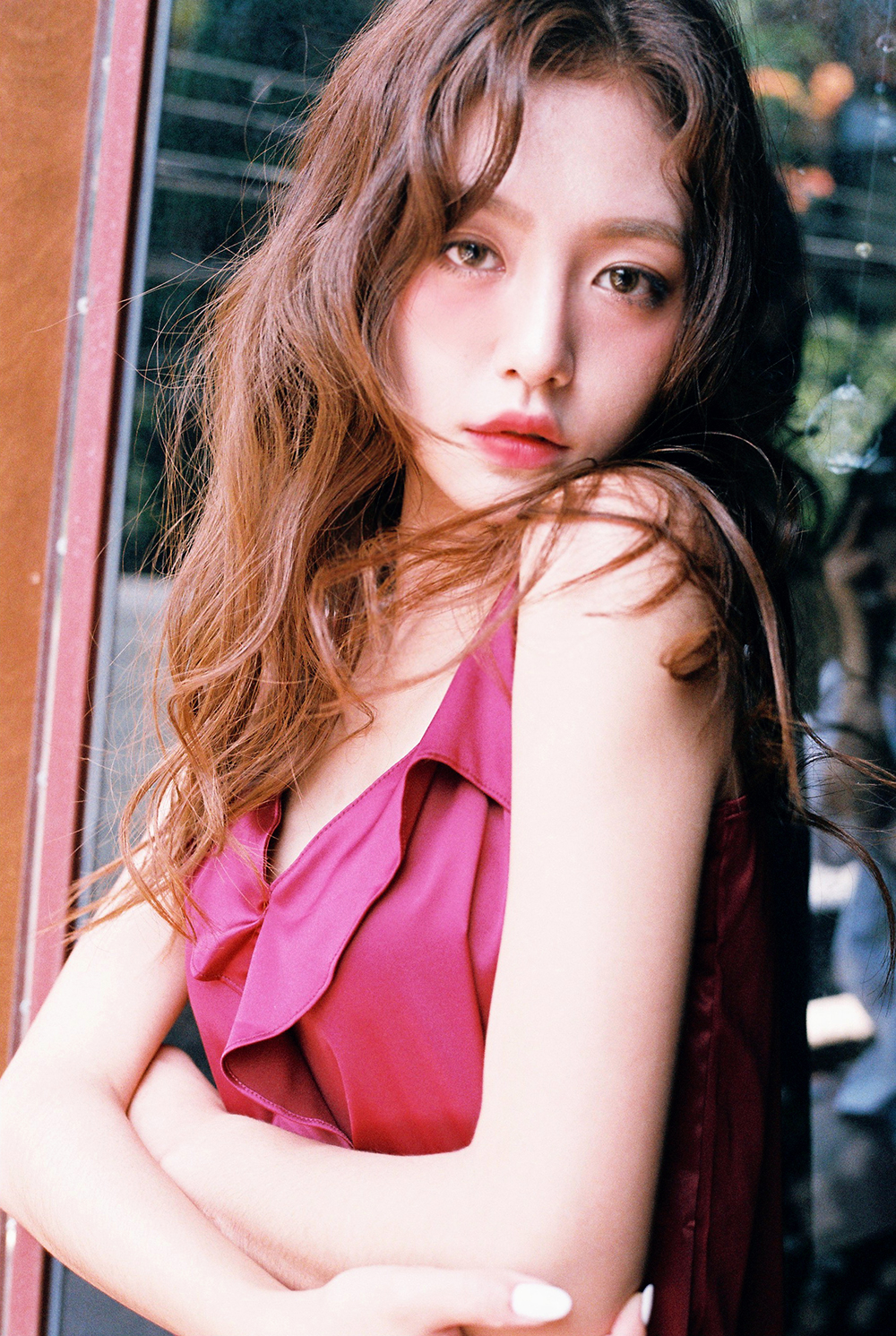 New SET Women's pajamas Rose wine home wear set