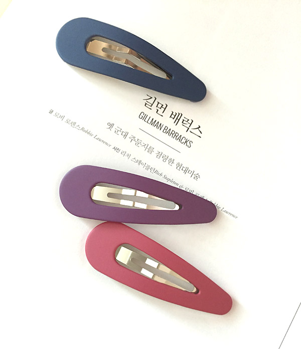 10 sets of matte color tick pins Hairpin