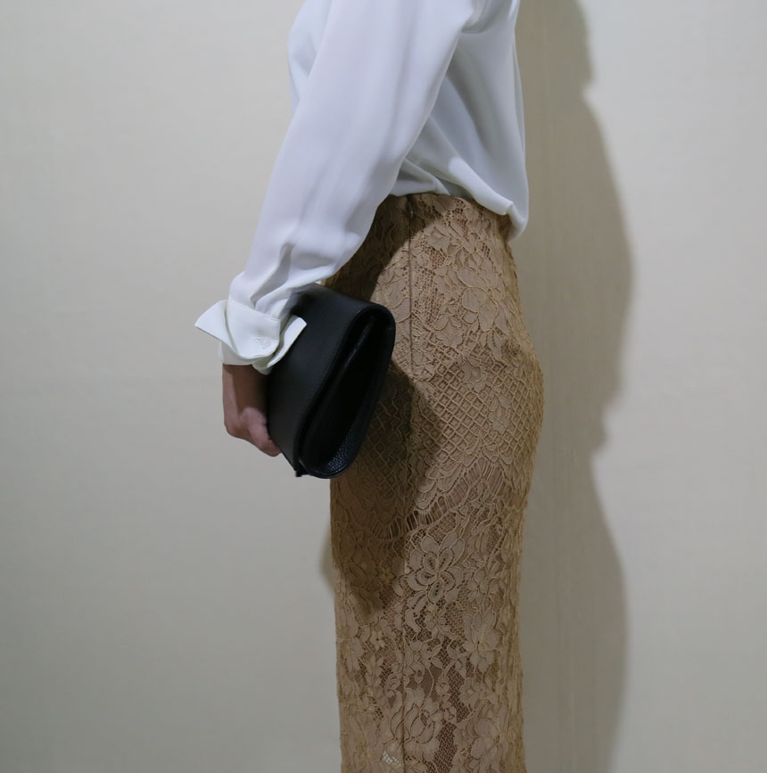 Lace long skirts colors S, M Office look 20s Women