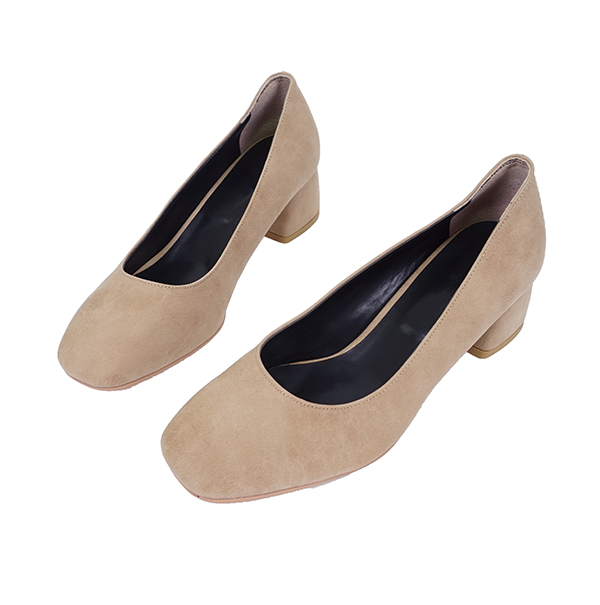 Square nose Tongue middle heel foot Comfortable sh