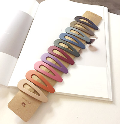 10 sets of matte color tick pins Hairpin