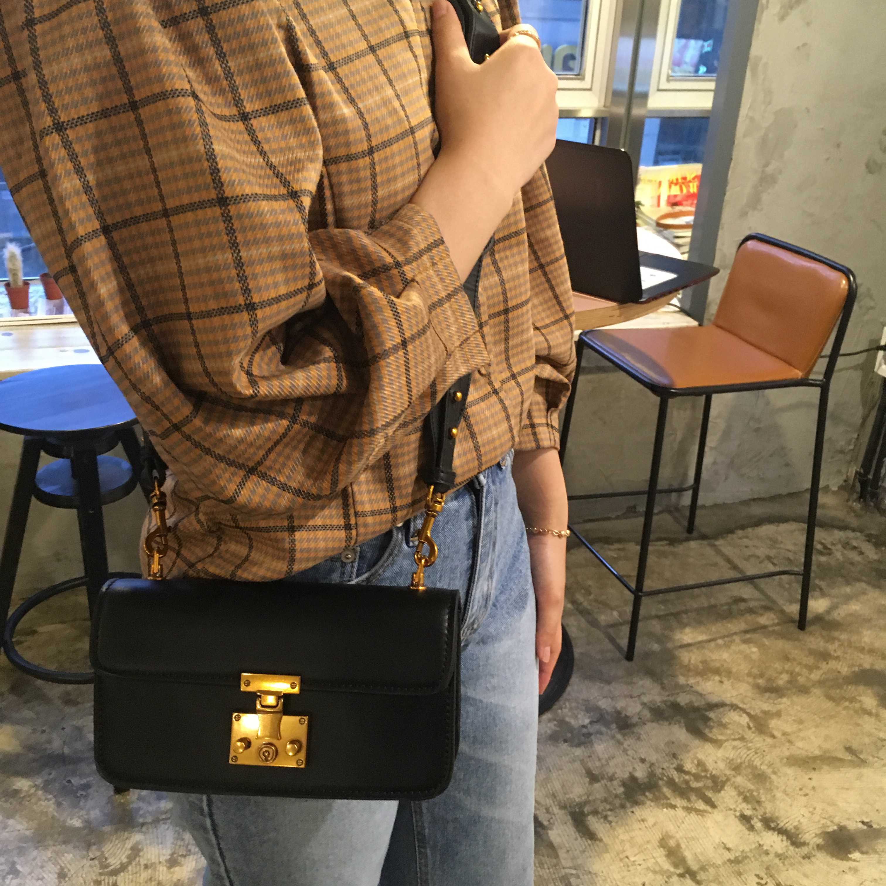 New Daily Mini Cross Bag Messenger Bag Piano Leath