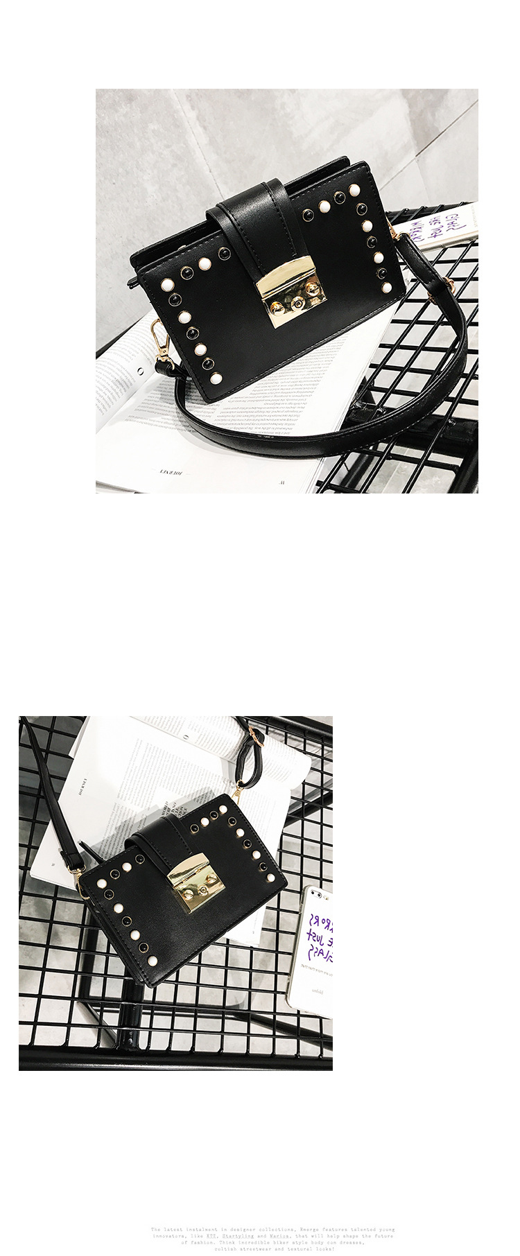 New Bead Square Mini Cross Back Bag 20 Women Women