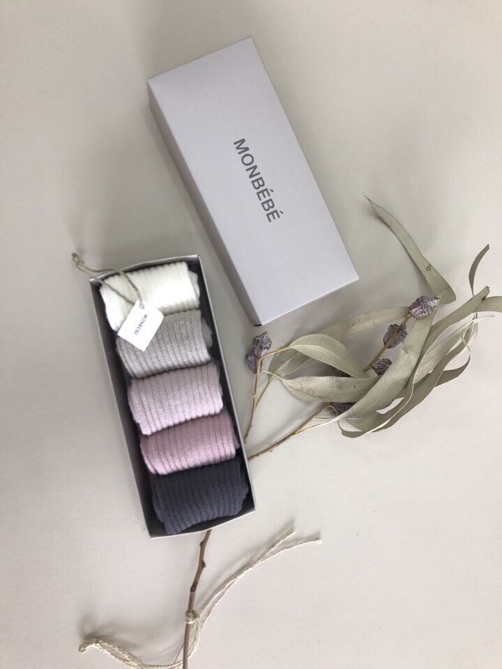 5 newborn baby knee socks half socks SET good quality three-line hip hop