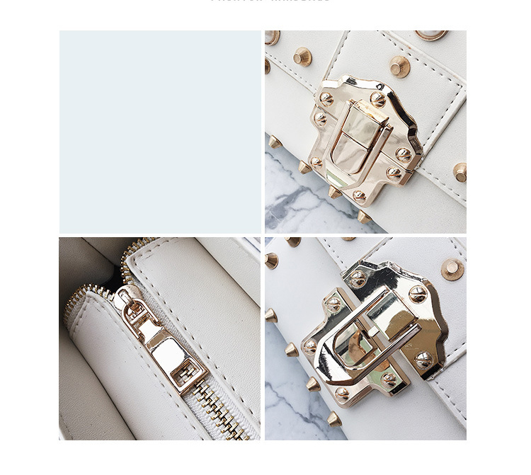 New Bead Square Chain Cross Mini Bag Women's Ba