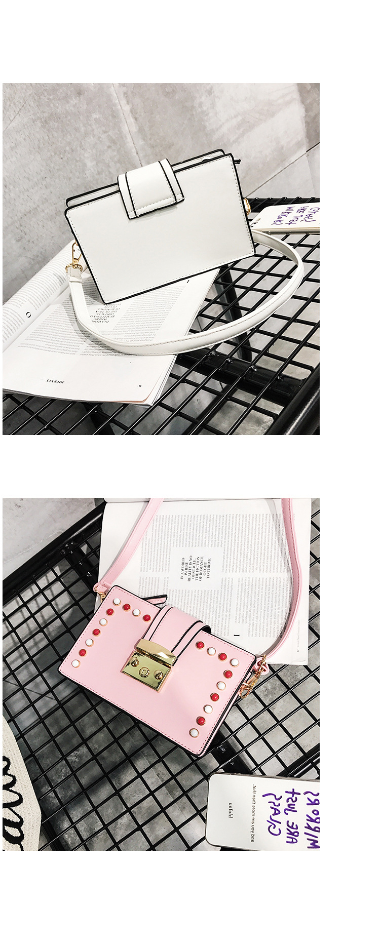 New Bead Square Mini Cross Back Bag 20 Women Women