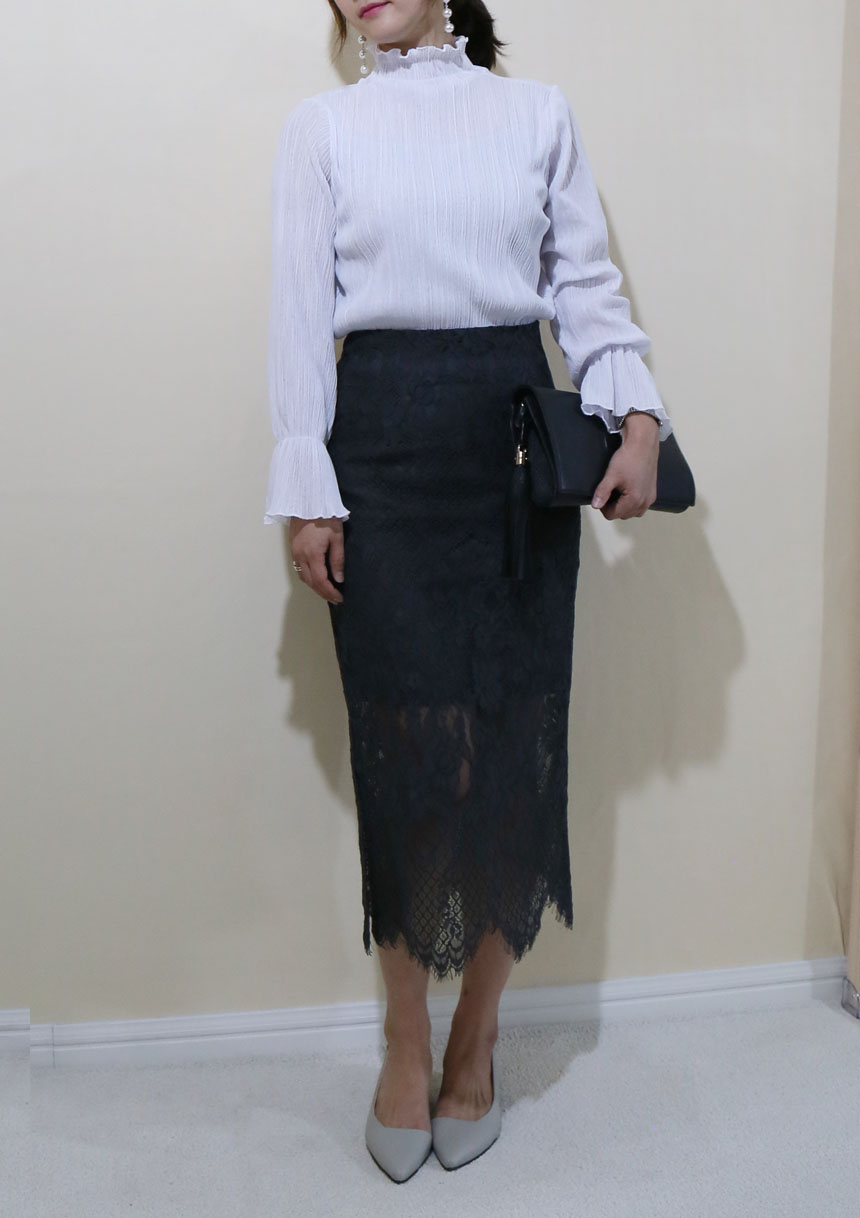 Lace long skirts colors S, M Office look 20s Women