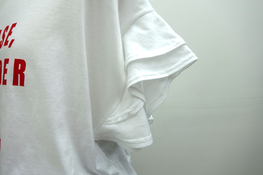 Daily Look Frill T-shirt Loose-fitting Women's 