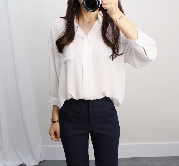 66 chiffon blouses sleeves dress loose coordinatio