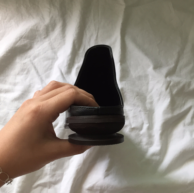 New Wrinkle Mule Blouse Fur Slippers Woman Autumn