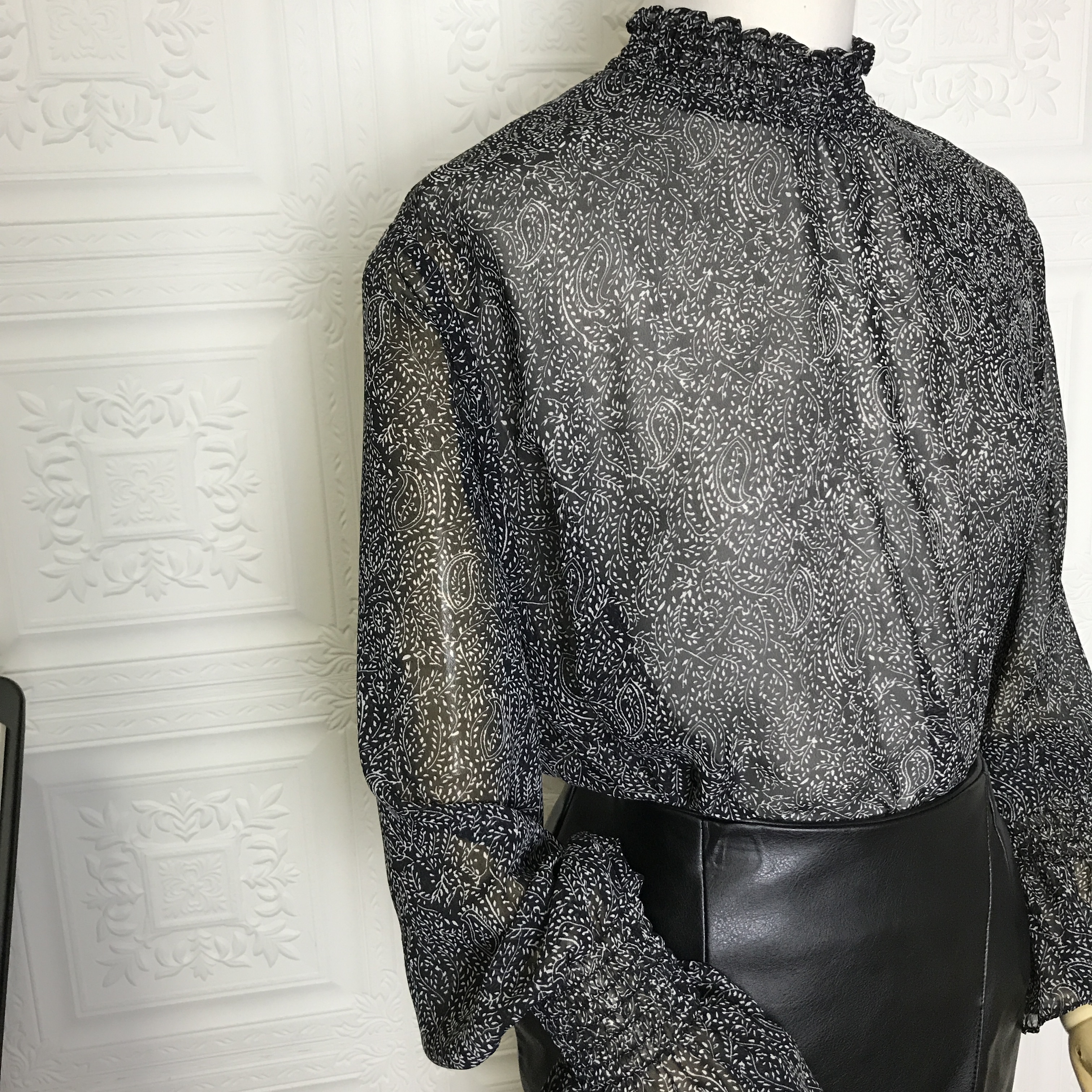 NEW FASHION LADY GIRL Blouse Autumn Frilly Blouse 