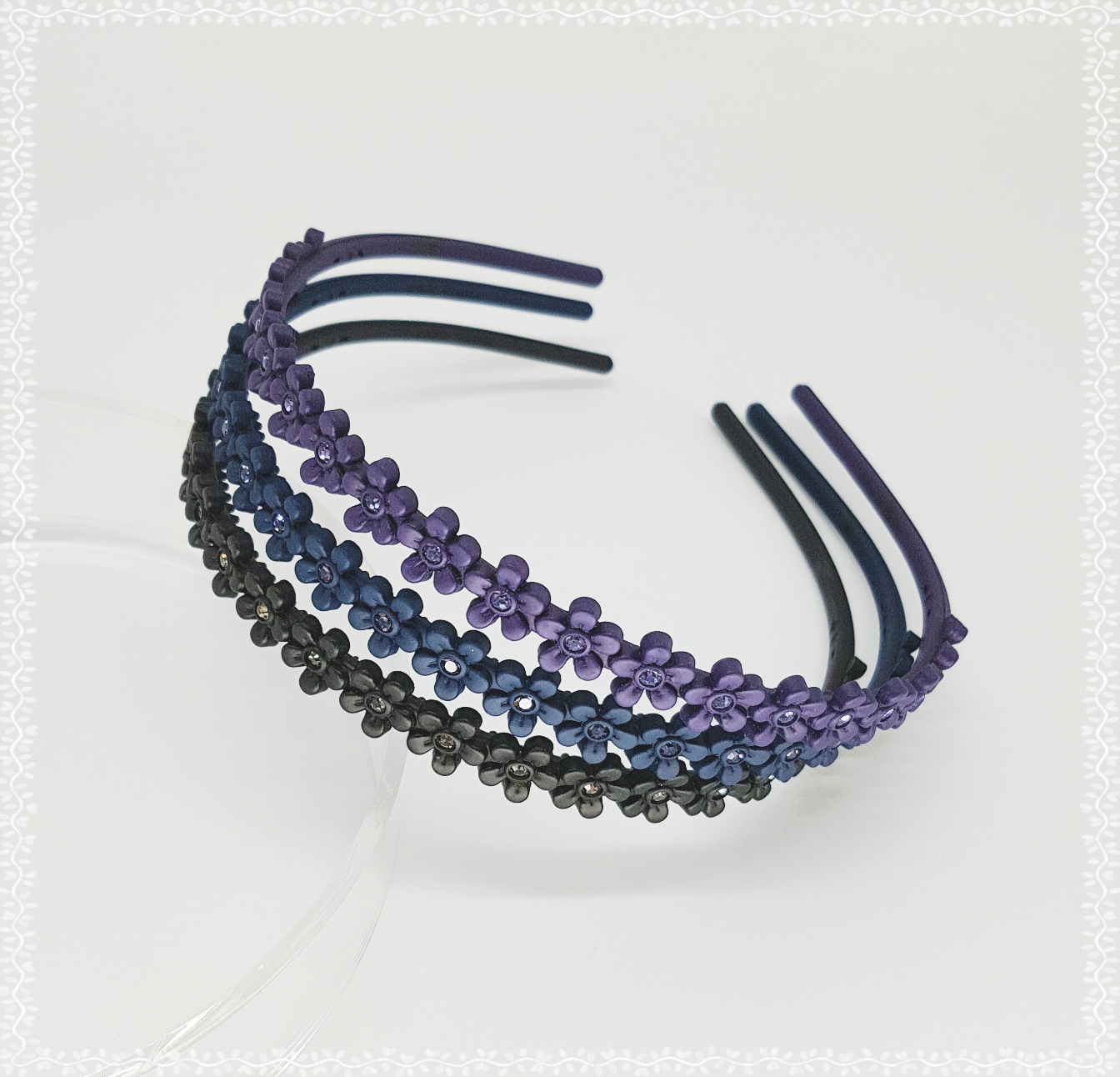 Teeth headband slim hair band cubic base painless 