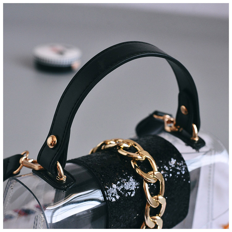 New buckle Cross Transparent mini-back Women's 