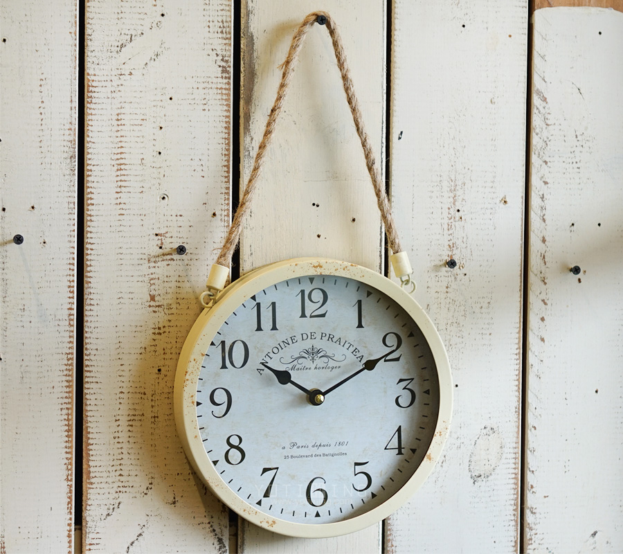 Noiseless vintage steel wristwatch Wall clock 4 ki