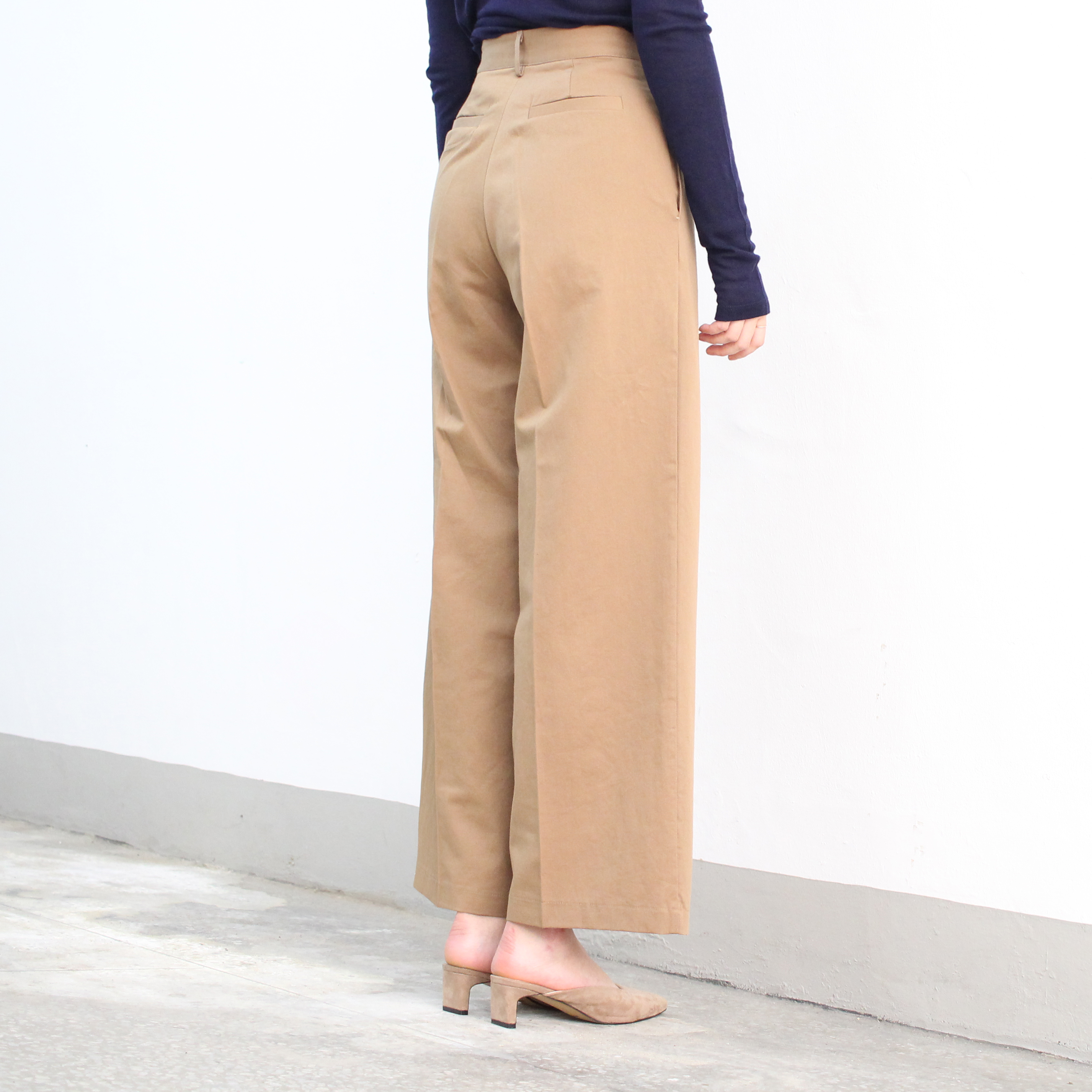 New Women's Pants High Waist Wide Pants Slacks 