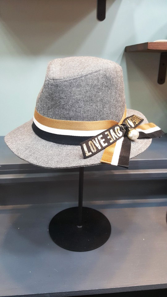 New Women's Hat Handmade Ribbon Female Fedora N