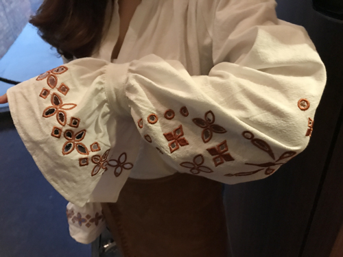 NEW FASHION LADY GIRL Blouse Embroidered Ethnic Pu