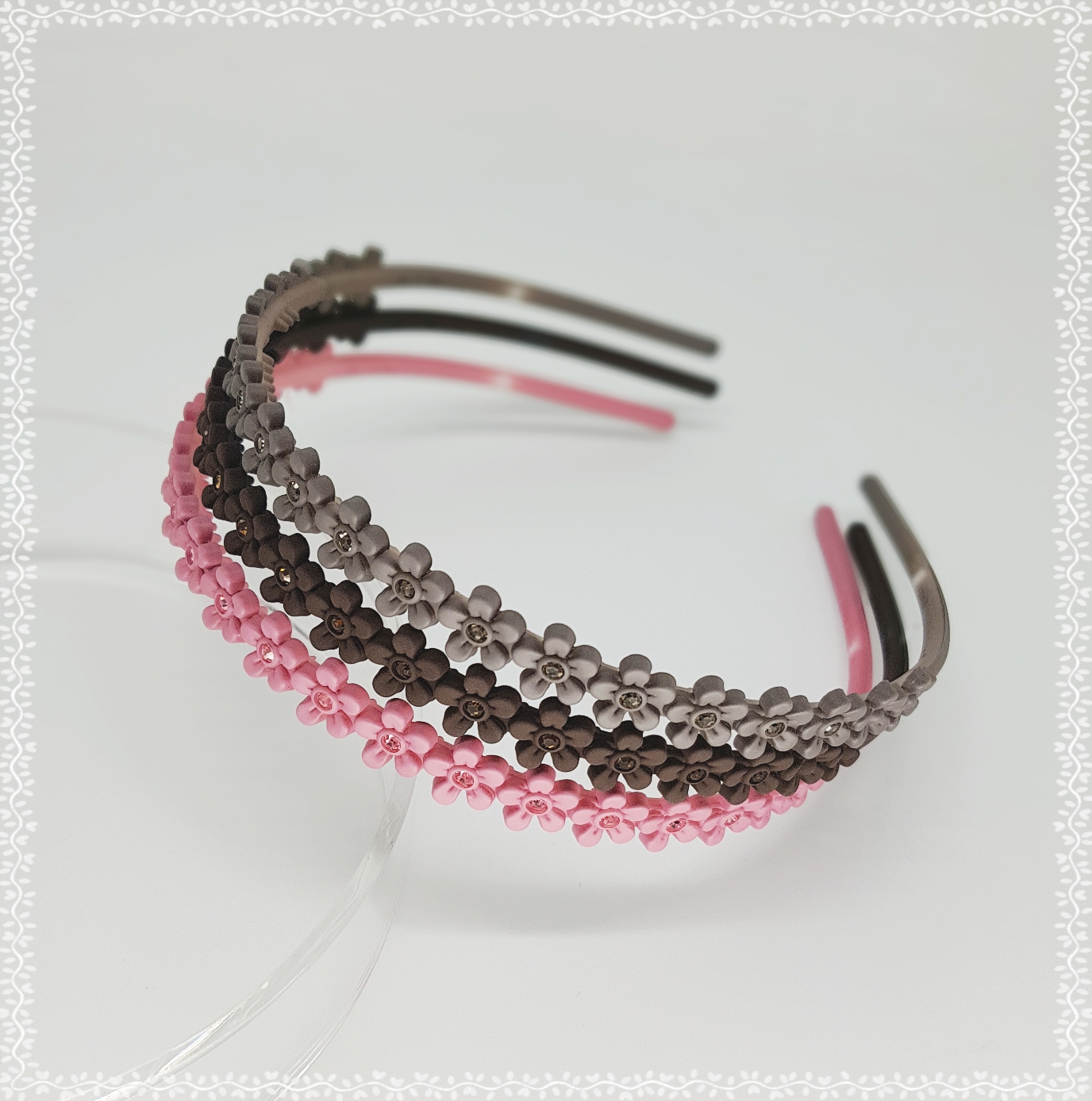 Teeth headband slim hair band cubic base painless 