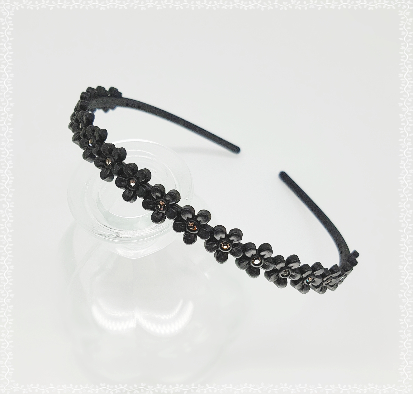 Teeth headband slim hair band cubic base painless 