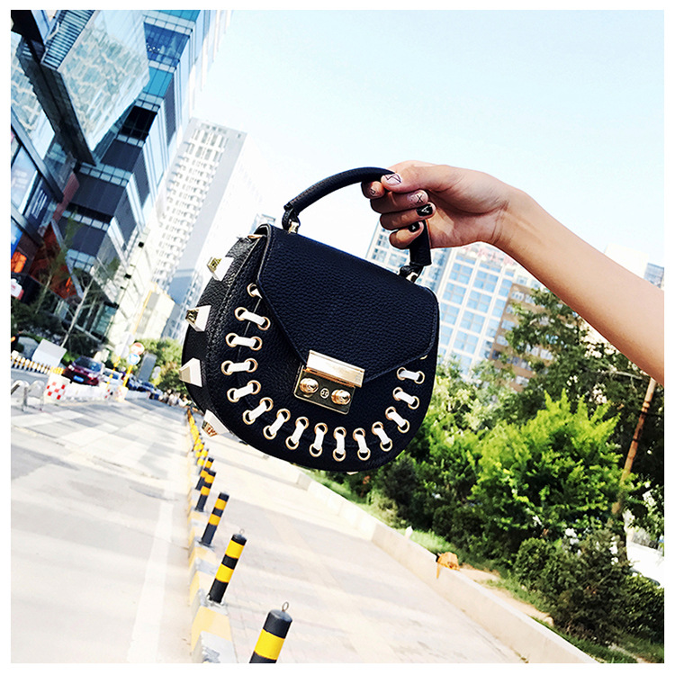 New Round Eyelet Cross Mini Back Women Women Back 