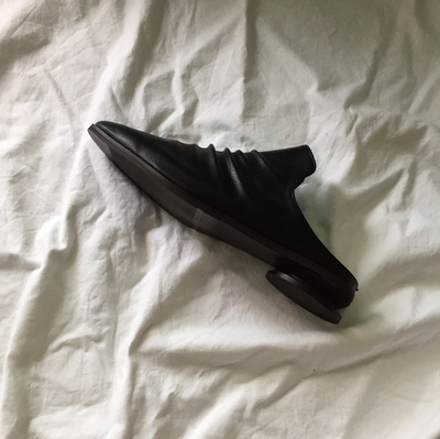 New Wrinkle Mule Blouse Fur Slippers Woman Autumn