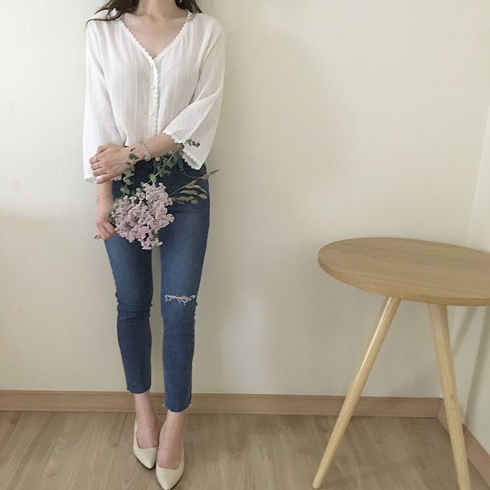 Lovely blouse cardigan 2colors dating lace