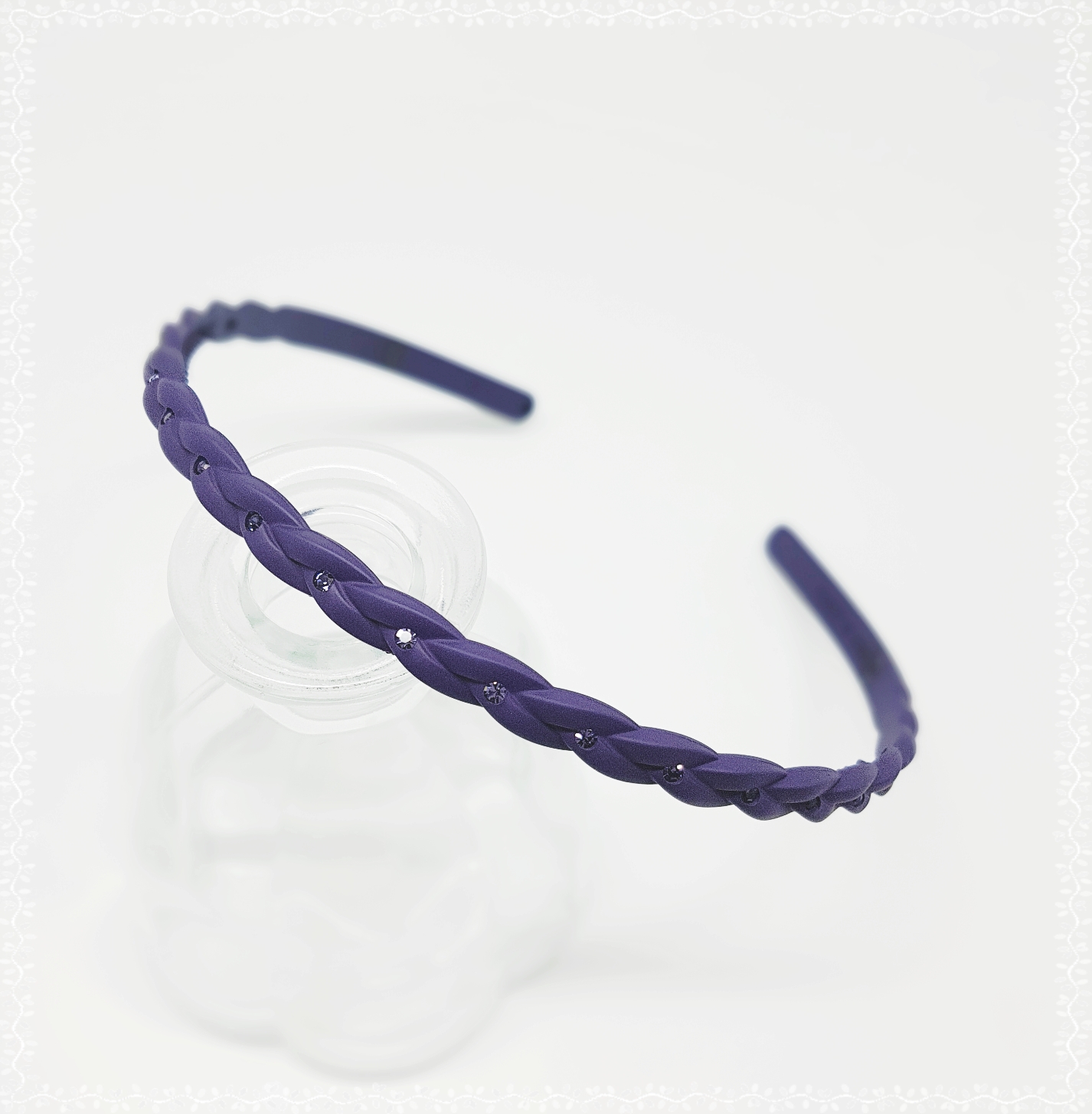 Teeth headband slim hair band cubic base painless 